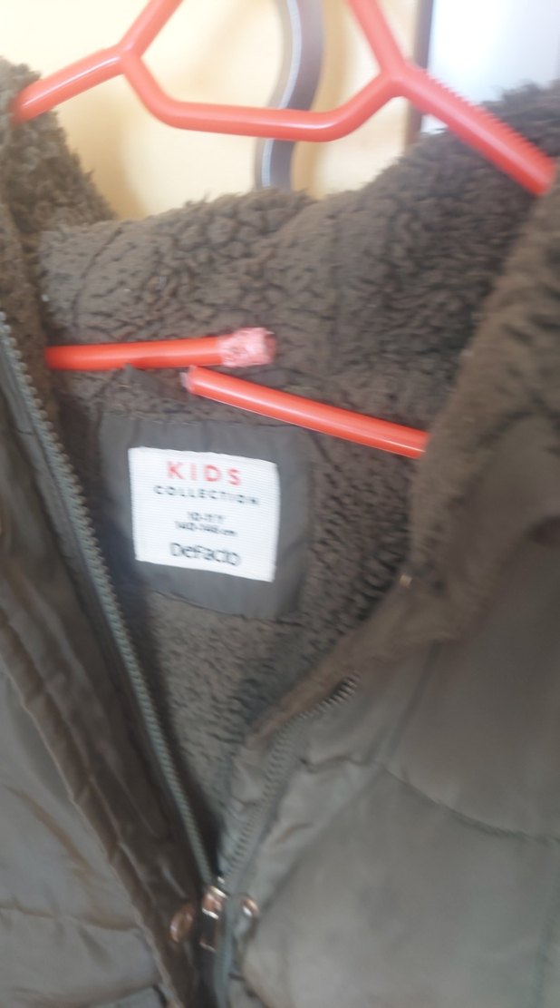 Erkek Çocuk Gri Kürklü Street Wear Kaban - Görsel 2