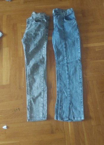 Kadın Kemerli Midi Boy Denim Pantolon