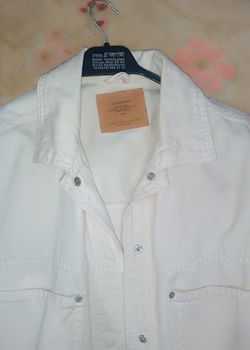 Düğmeli krem kot ceket - Görsel 2