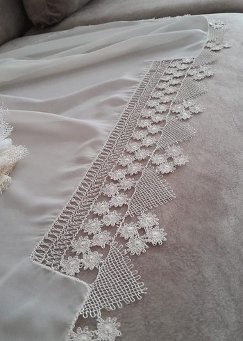 Silk & Cashmere Dantel Detaylı Pembe Kadın Şal