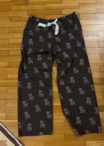 Kahverengi Desenli Pijama Altı