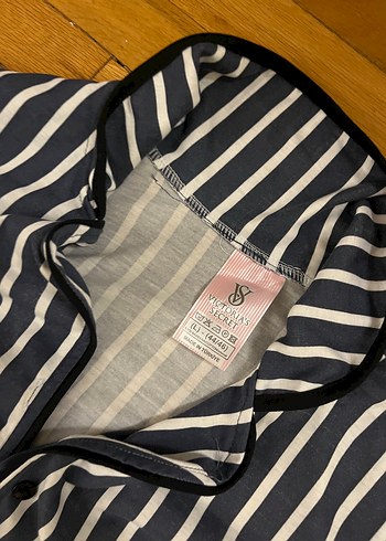 s Beden lacivert Renk Lacivert Çizgili Kısa Kollu Pijama Takımı