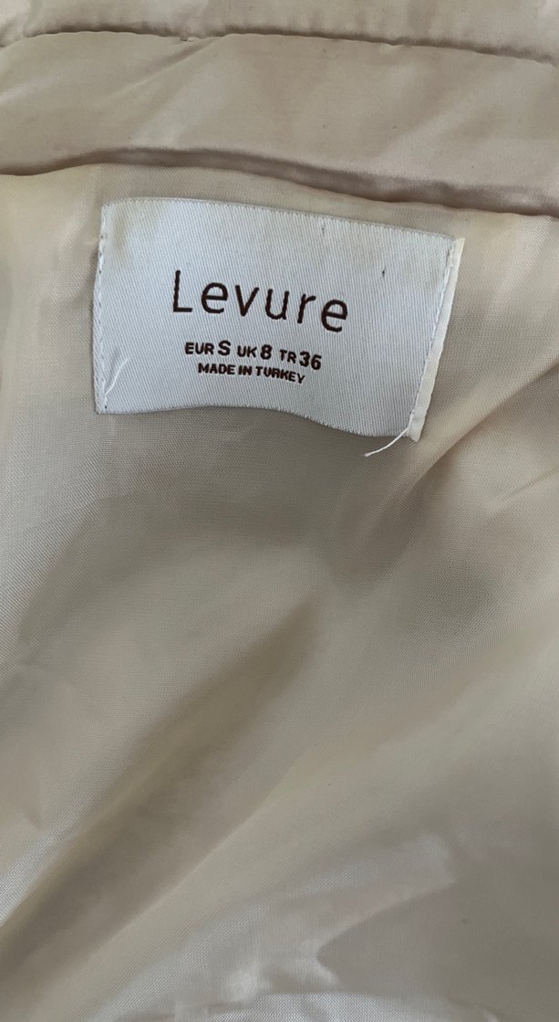 Bej Midi Kadın Kolsuz Kışlık Mont - Görsel 3