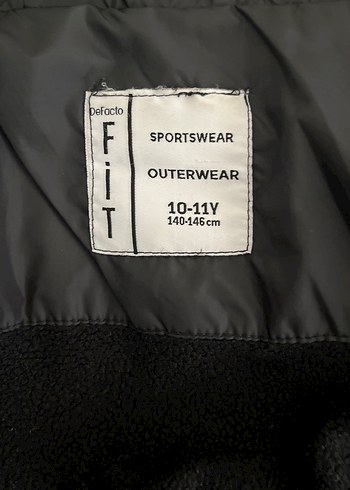 Siyah kız çoçuk Puff Mont Yüksek Yakalı - Görsel 4