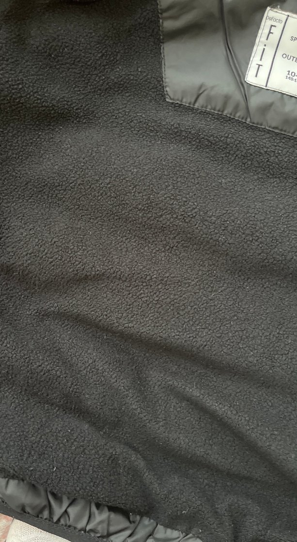 Siyah kız çoçuk Puff Mont Yüksek Yakalı - Görsel 5