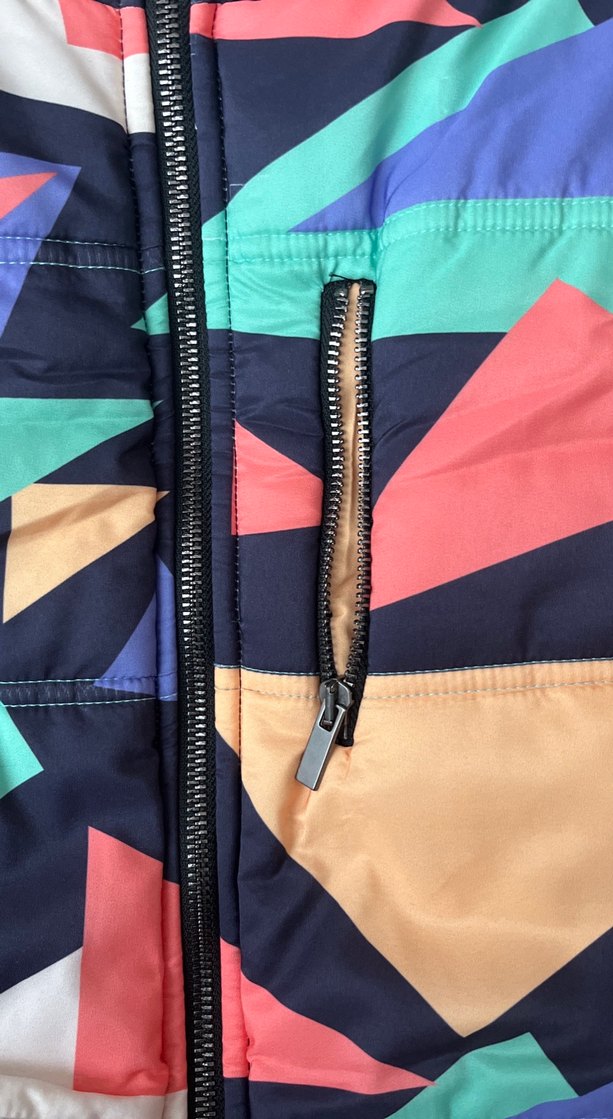 Kız çocuk Çok Renkli Midi Kış Ceketi - Görsel 5