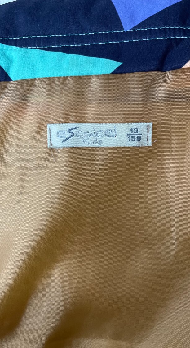 Kız çocuk Çok Renkli Midi Kış Ceketi - Görsel 2