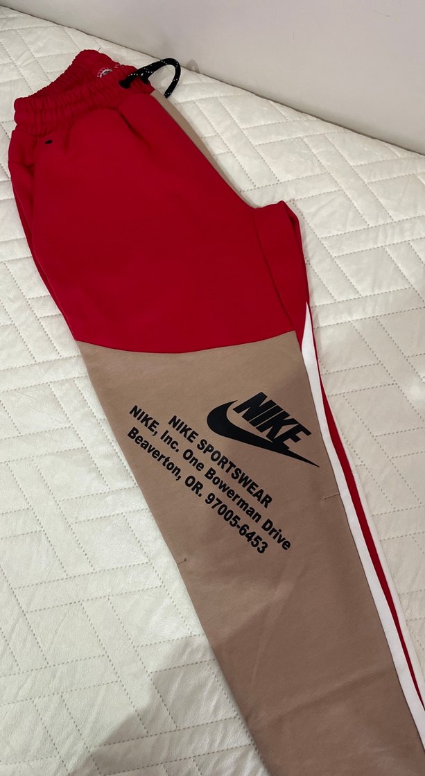 Kırmızı Fermuarlı Nike Erkek Eşofman Altı - Görsel 2