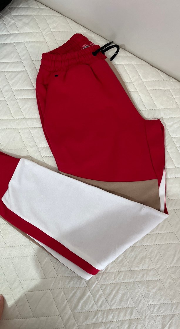 Kırmızı Fermuarlı Nike Erkek Eşofman Altı - Görsel 3