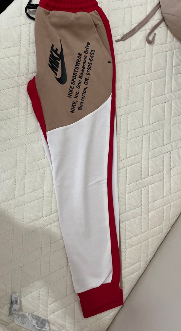 Kırmızı Fermuarlı Nike Erkek Eşofman Altı - Görsel 4