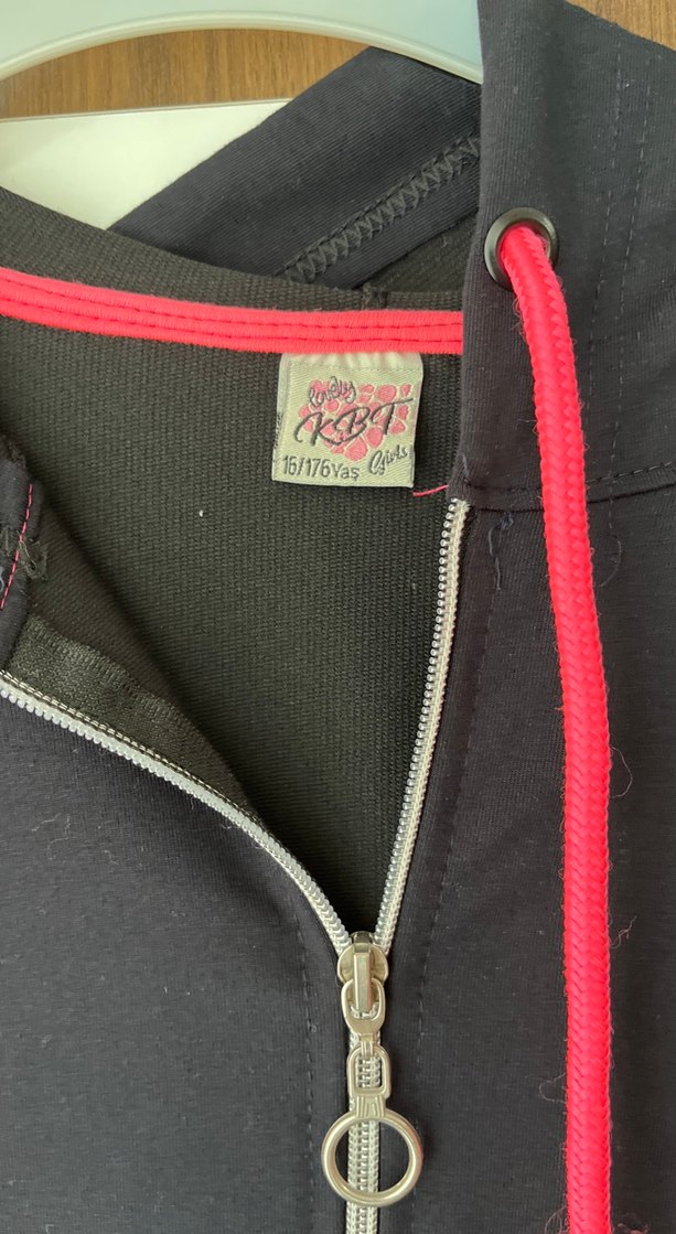 Fermuarlı Kapüşonlu kız çoçuk Sweatshirt - Görsel 2