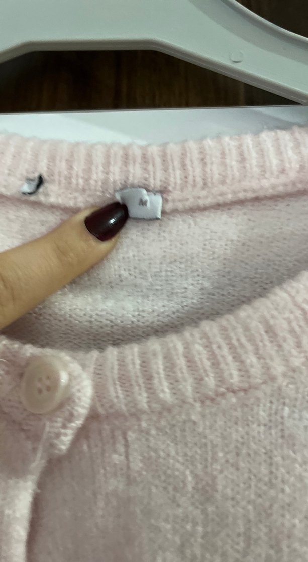 Düğmeli pembe
 Midi Kadın Hırka - Görsel 3