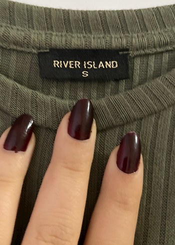 Kadın mint Fitilli Uzun Kollu Crop Kazak - Görsel 3