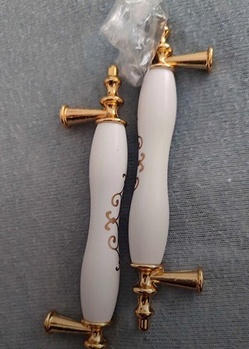 Diğer Beyaz gold Detaylı Kapı Kolu 8 adet dolap kulpları toplu fiya