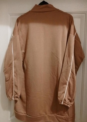 Zara Bej Fermuarlı Kadın Sweatshirt
