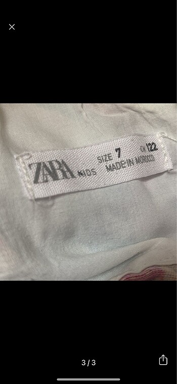 7 Yaş Beden Zara 7 yaş elbise