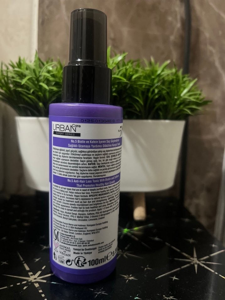 Urban Biotin & Kafein Saç Dökülme Karşıtı Sprey - Görsel 2