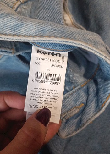 40 Beden mavi Renk Kadın Mavi Mini Denim Şort