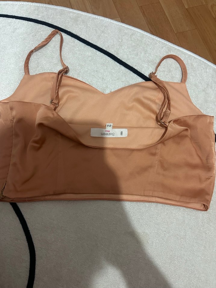 Bej Midi Streetwear Bralet - Görsel 2