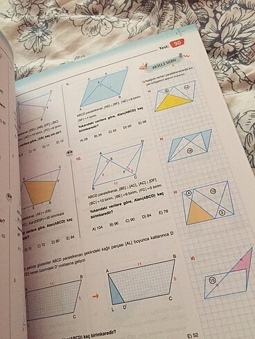  Beden Renk tut matematik ve geometri sorular ve konu anlatımlı