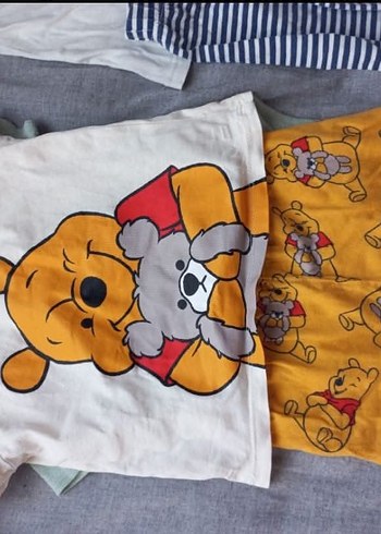 Sarı Pamuklu Erkek Bebek Kısa Kollu Body - Görsel 14