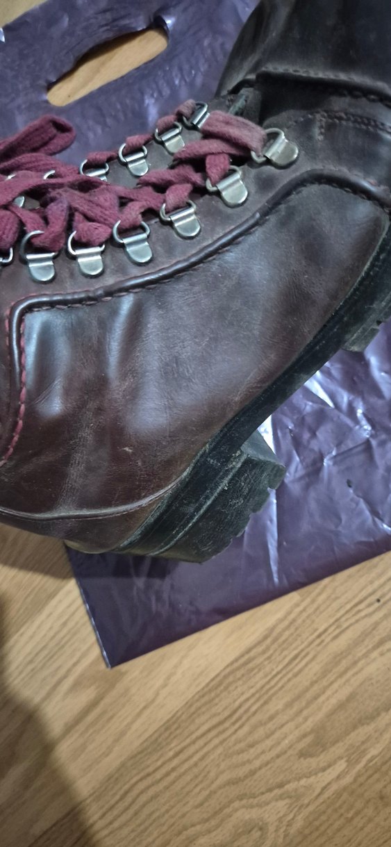 Bordo Deri Kadın Dolgu Topuklu Bot - Görsel 2