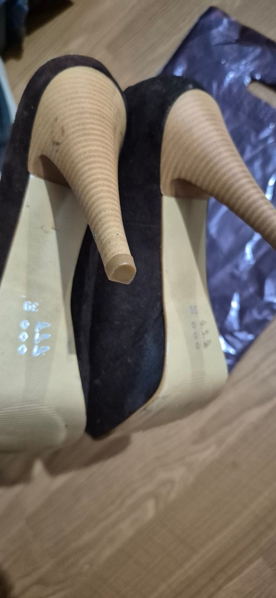 Siyah Platform Topuklu Kadın Stiletto - Görsel 4