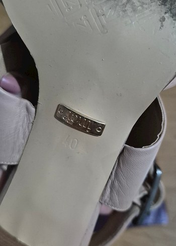 Bej Kadın Dolgu Topuklu Sandalet - Görsel 2