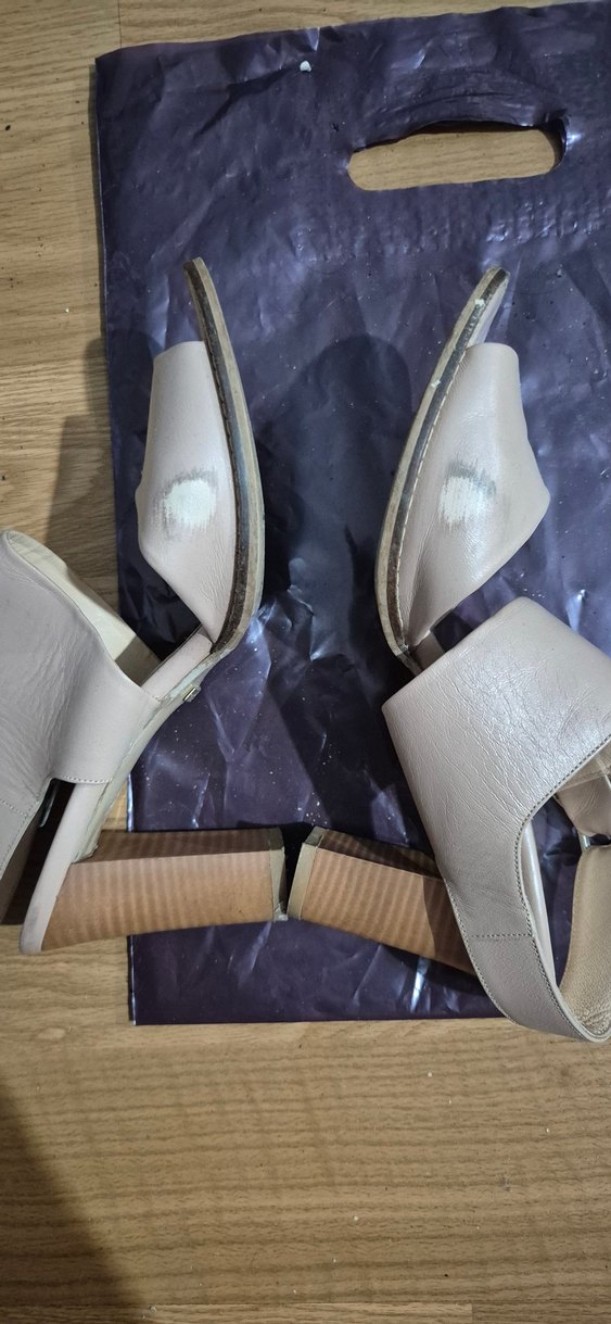 Bej Kadın Dolgu Topuklu Sandalet - Görsel 5