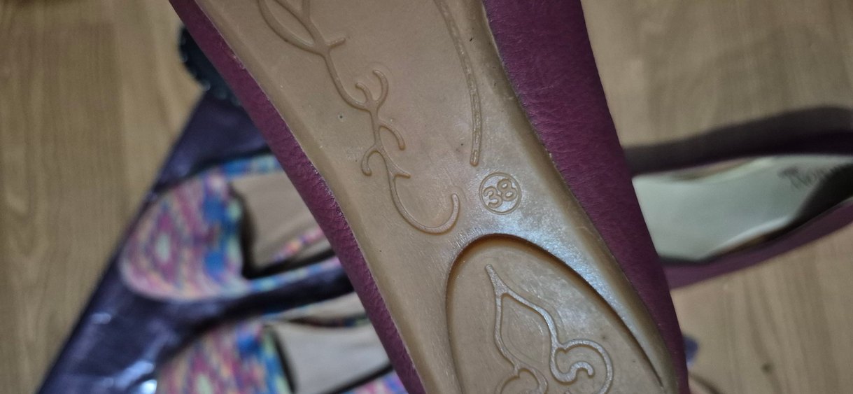 Renkli Bağcıklı Bohem Kadın Dolgu Topuklu Ayakkabı 4 Adet - Görsel 4