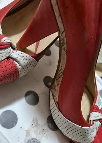 Kadın Kırmızı Dolgu Topuklu Stiletto - Görsel 2