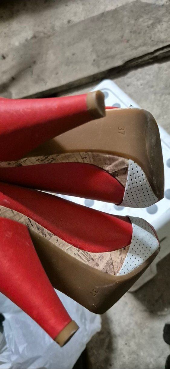 Kadın Kırmızı Dolgu Topuklu Stiletto - Görsel 4