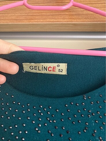52 Beden yeşil Renk Elbise