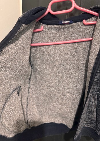 Erkek Çocuk Gri Fermuarlı Sweatshirt - Görsel 4