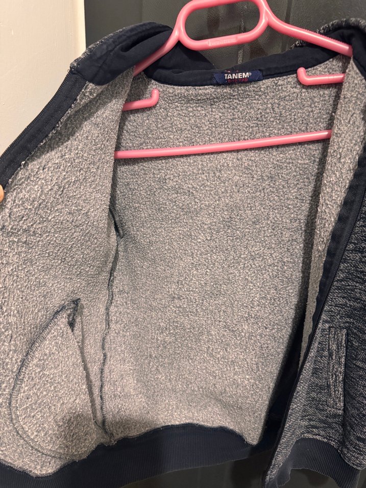 Erkek Çocuk Gri Fermuarlı Sweatshirt - Görsel 4