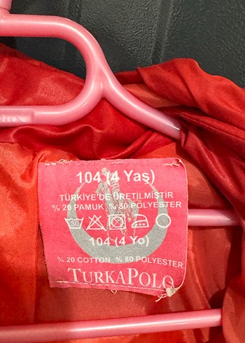 Kırmızı Parlak ünisex Çocuk Fermuarlı Mont - Görsel 3