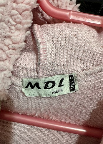 Kapüşonlu Pembe Kız Çocuk Peluş Ceket - Görsel 3
