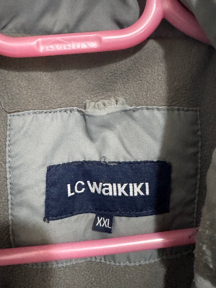 Gri Erkek Sokak Stili Fermuarlı mont - Görsel 4