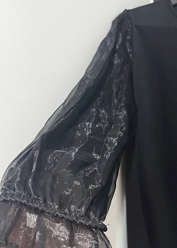 Siyah Uzun Kollu Salaş Tunik - Görsel 4