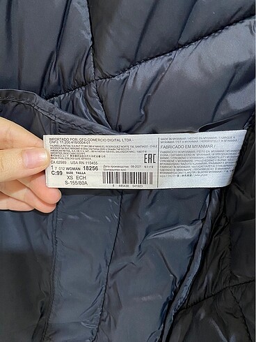 xs Beden Mango kapitone mont