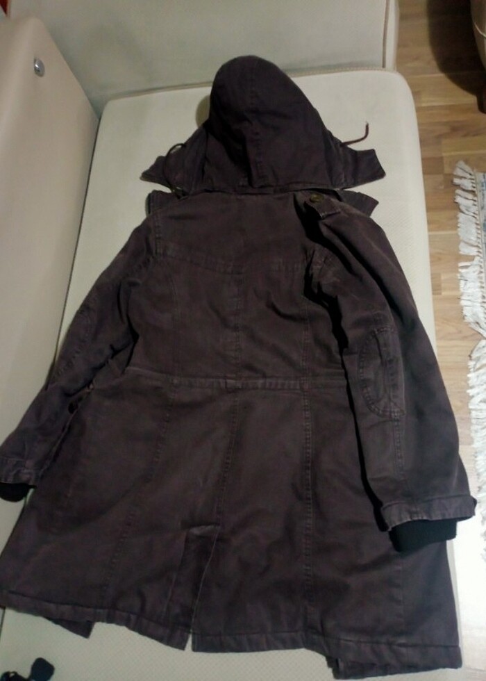 Kahverengi kadın manto - Görsel 2