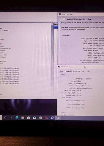 HP ZBook 17- i7 4. Nesil 4GB Ekran  Kartı 17 inç - Görsel 6