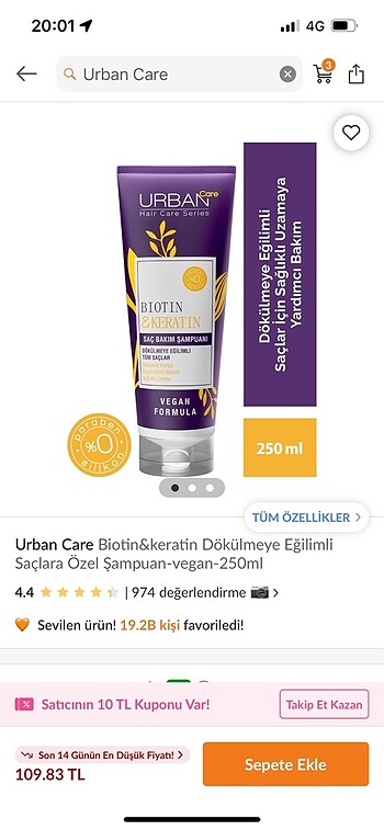 Bıotin keratin urban care