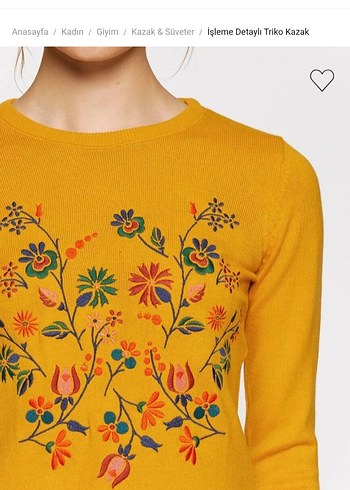 VİNTAGE İŞLEMELİ KAZAK - Görsel 4