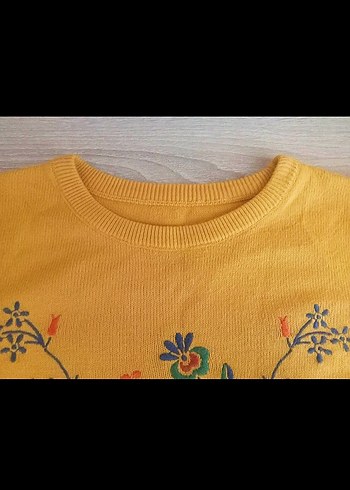 VİNTAGE İŞLEMELİ KAZAK - Görsel 8