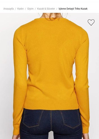 VİNTAGE İŞLEMELİ KAZAK - Görsel 3