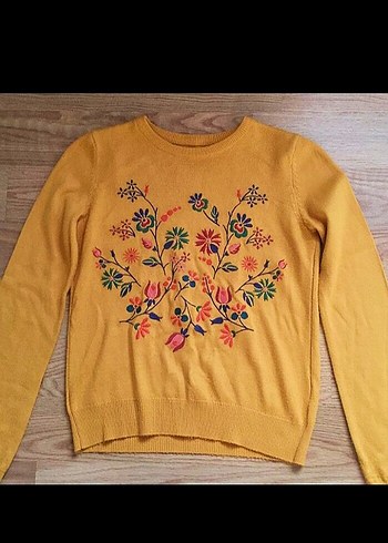 VİNTAGE İŞLEMELİ KAZAK - Görsel 6