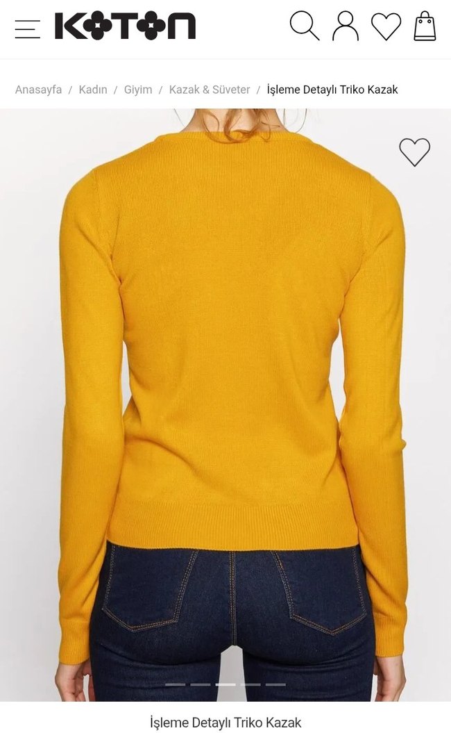 VİNTAGE İŞLEMELİ KAZAK - Görsel 3