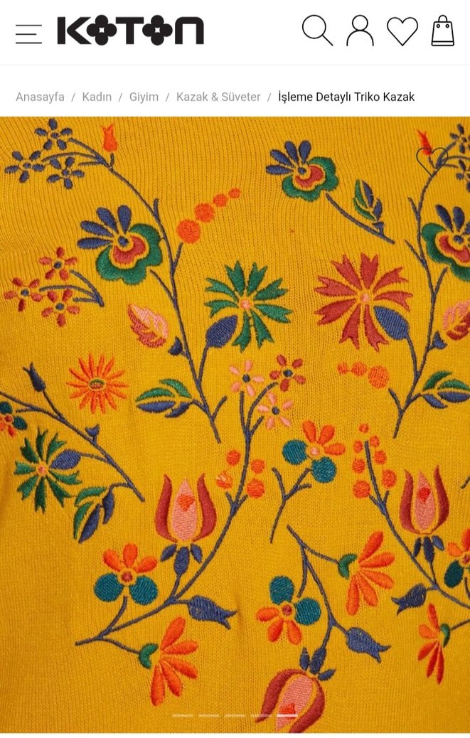 VİNTAGE İŞLEMELİ KAZAK - Görsel 5