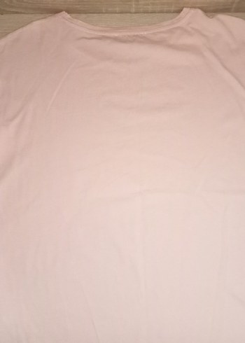 Pembe Slogan Baskılı Kadın T-shirt - Görsel 9